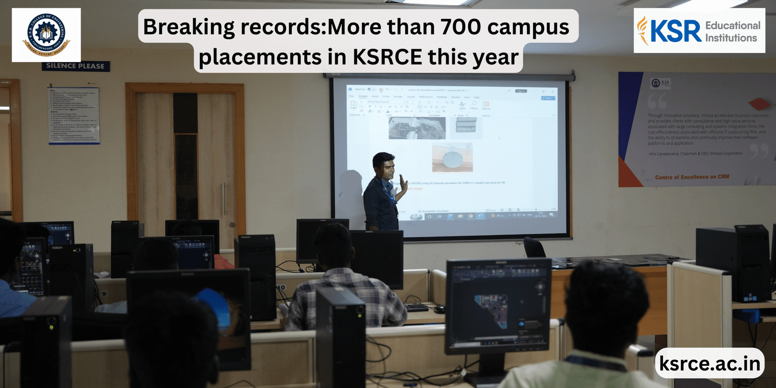 Breaking recordsMore than 700 campus placements in KSRCE this year