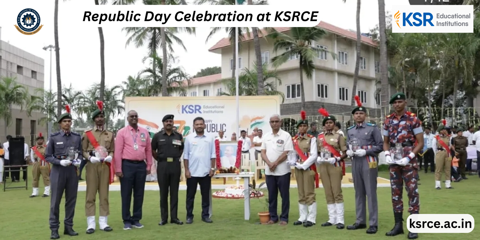 Republic day celebration at KSRCE: pride unity & patriotism on campus