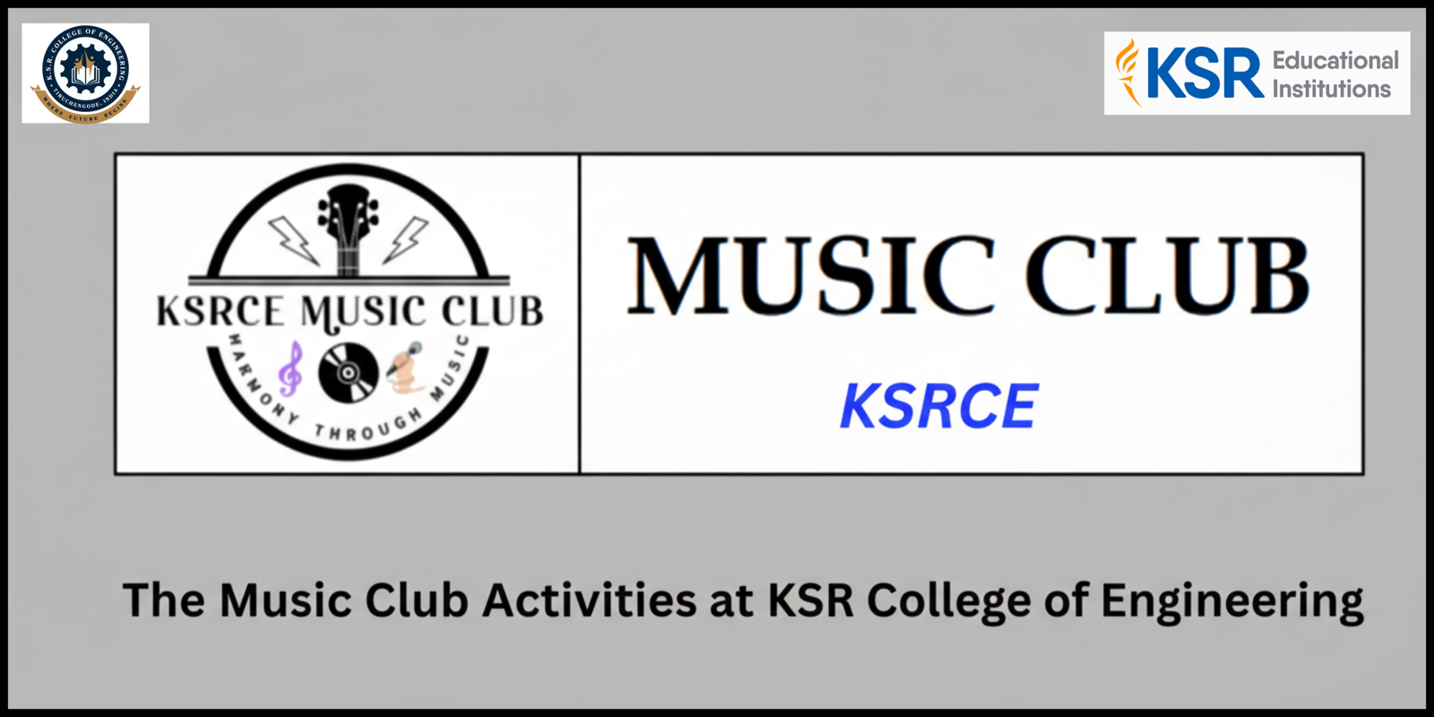What are the Music Club Activities at KSRCE Campus?