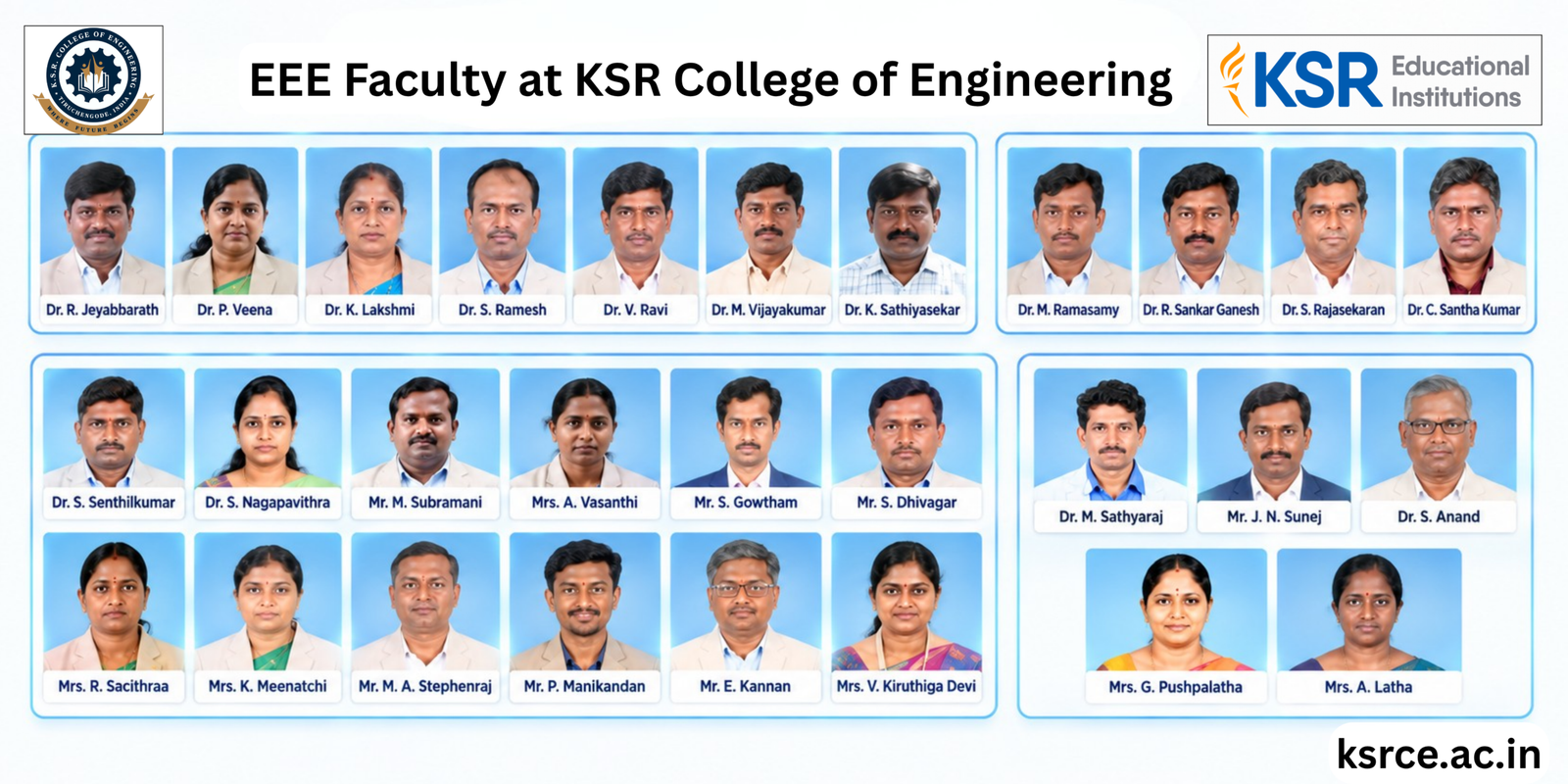 EEE Faculty at KSR College